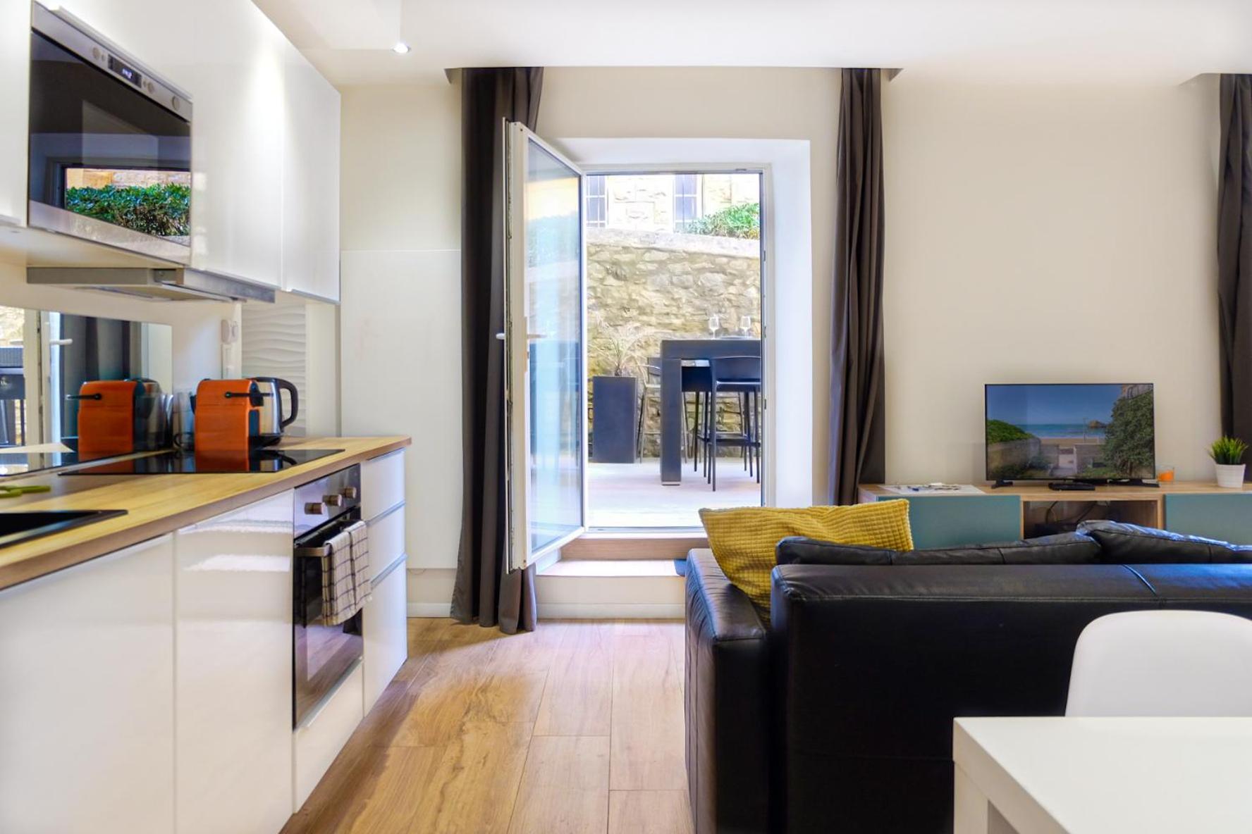 Magnifique Appartement Avec Terrasse, Parking Et Vue Sur L'Ocean Pour 5 Біарріц Екстер'єр фото