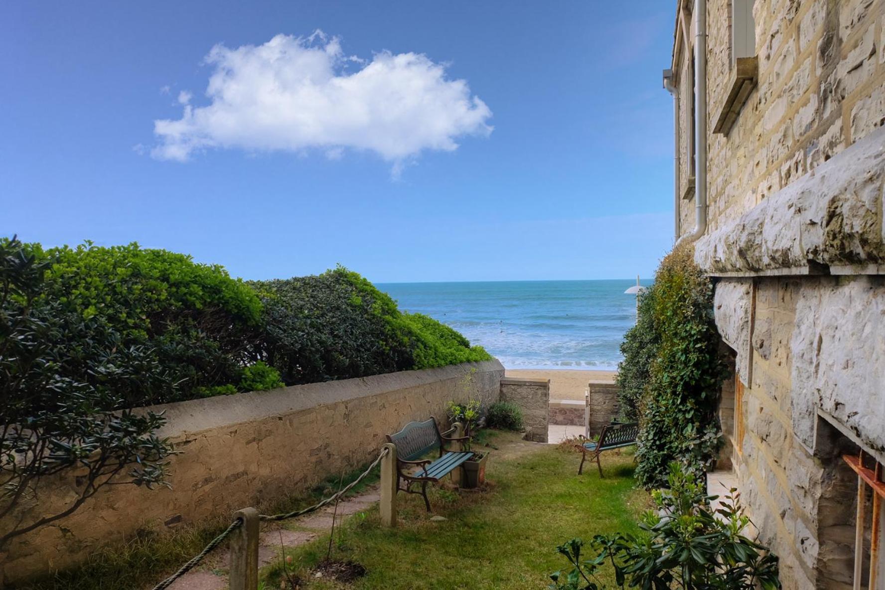 Magnifique Appartement Avec Terrasse, Parking Et Vue Sur L'Ocean Pour 5 Біарріц Екстер'єр фото