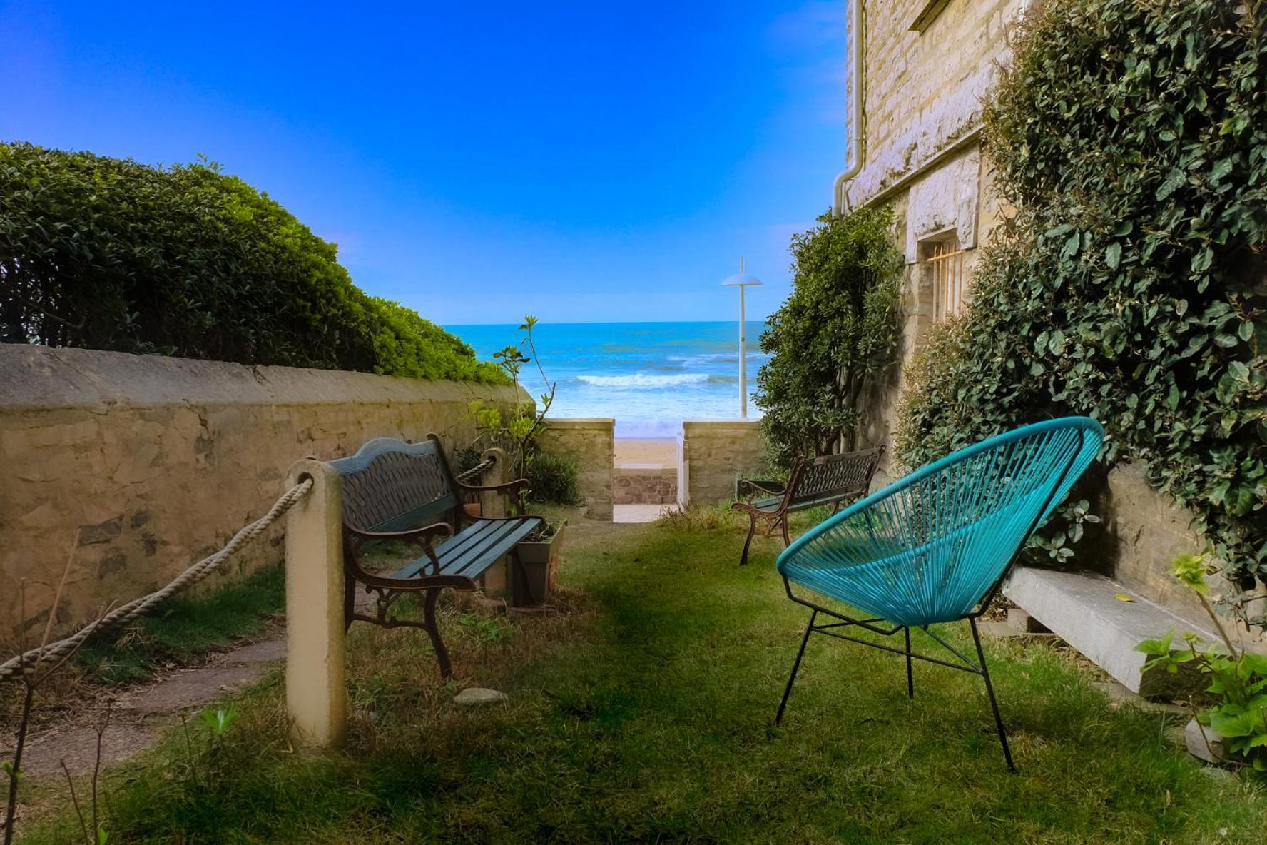 Magnifique Appartement Avec Terrasse, Parking Et Vue Sur L'Ocean Pour 5 Біарріц Екстер'єр фото